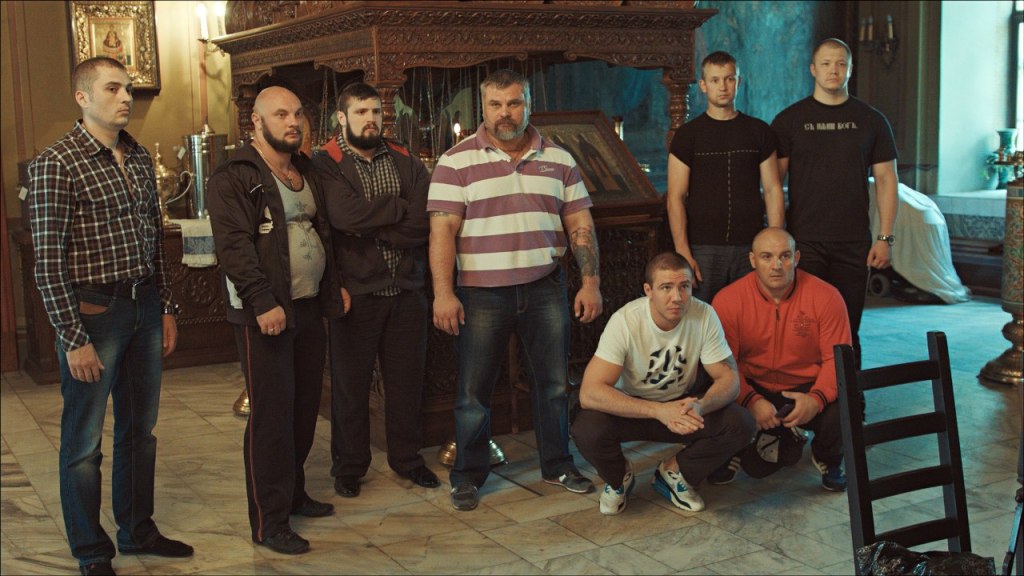 Alexander Mikhailovich (center) and his comrades from Sorok Sorokov (Multitude)